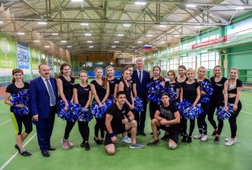 Министр спорта РФ и ректор ДГТУ посетили тренировку сборной ДГТУ по черлидингу «Гранд»!
